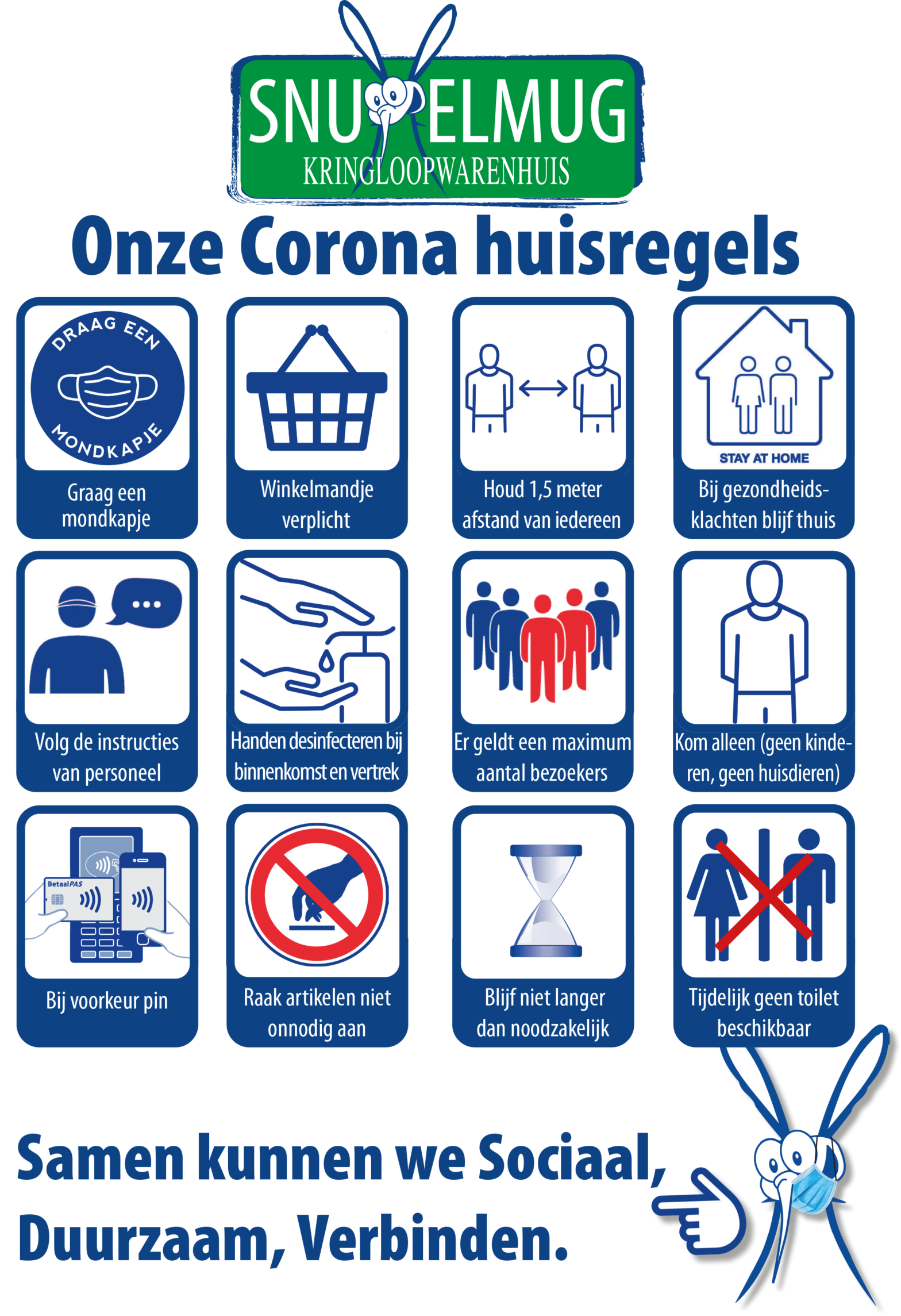 Corona regels Snuffelmug.nl